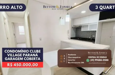 Maravilhoso apartamento de 3 quartos, condominio clube
