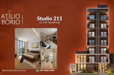 Kitnet / Stúdio à venda na Rua Atílio Bório, 456, Alto da Rua XV, Curitiba