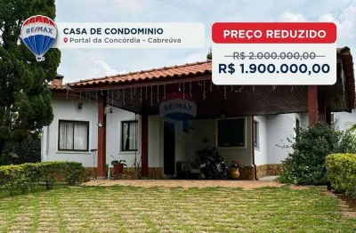 Casa á venda, 3 Dormitórios,  Condomínio Portal da Concórdia - Cabreúva-SP