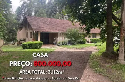 Casa com 3 quartos à venda na Agudos Do Sul-pr, Buraco dos Bugres, Agudos do Sul