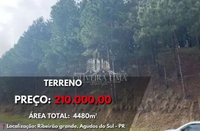 Terreno para venda  no Bairro Ribeirão Grande em Agudos do Sul