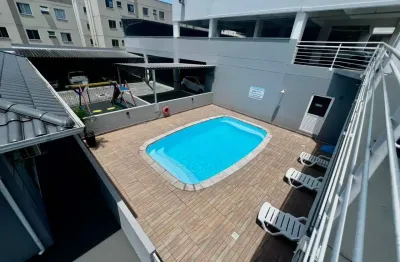 Apartamento em areias em são josé, sacada com churrasqueira