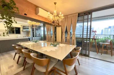 Deslumbrante apartamento, totalmente mobiliado, com 3 dormitórios e 2 vagas