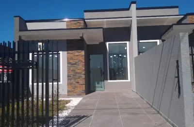 Linda e exuberante casa com 63m² - gralha azul - fazenda rio grande