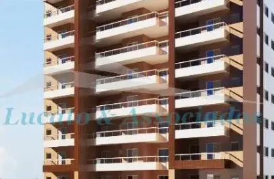 Apartamento na ocian, 02 dormitórios sendo 01 suíte, sacada gourmet