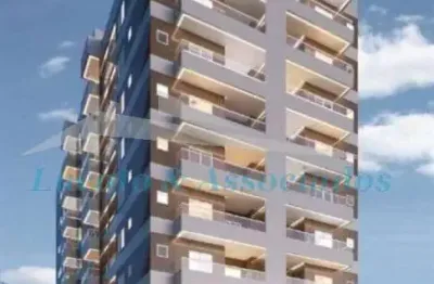 Apartamento para venda na vila guilhermina em praia grande sp 01 dormitório, sala, cozinha americana, churrasqueira na sacada