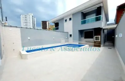 Sobrado residencial para venda tupi, praia grande sp 3 dormitórios sendo 3 suítes, sala 2 ambientes, cozinha, banheiro social, 3 vagas de garagem 135,