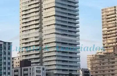 Apartamento alto padrão para venda aviação, praia grande sp,  frente para o mar. 03 dormitórios sendo 03 suítes, sala 2 ambientes, sacada gourmet, coz