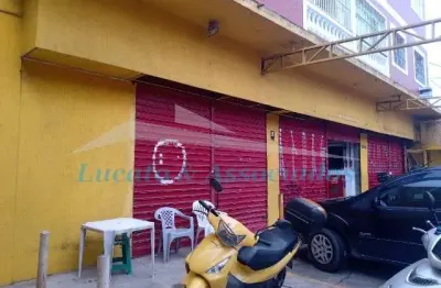 Salão comercial para locação tupi, praia grande sp 1 salão, 2 banheiros, 3 portas duplas de aço , 6 vagas 575,00 m² construída