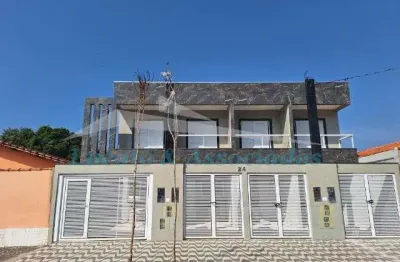Sobrado individual no tude bastos, 02 dormitórios, sacada, sala, cozinha, banheiro, lavabo e área de serviço com 01 vaga de garagem.