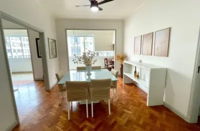 Apartamento mobiliado 03 quartos reformado posto 5- copacabana