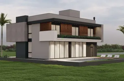 Casa em condomínio fechado com 4 quartos à venda na bosque peixoto, 447, universitário, tijucas por r$ 3.500.000