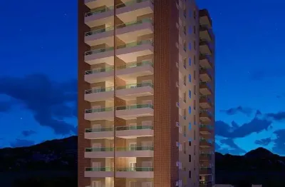 Apartamento à venda em praia grande, 2 dormitório, mirim - r$ 478 mil
