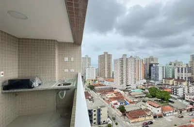 Apartamento à venda em praia grande, 2 dormitórios, aviação - r$530 mil