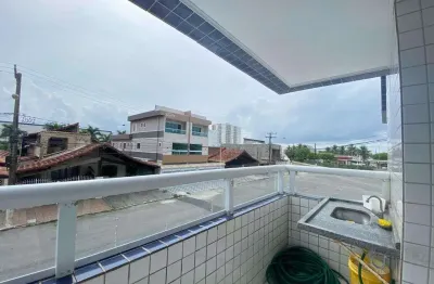 Apartamento à venda em praia grande, 2 dormitórios, mirim - r$330 mil