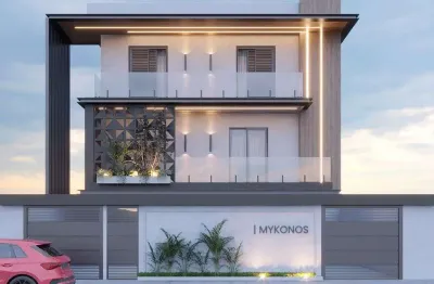 Casa  à venda em praia grande, 2 dormitórios, guilhermina - r$560 mil