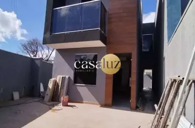 Casa duplex em fase de acabamento localizada no bairro guanabara /ibirité