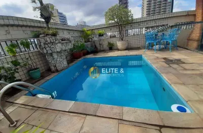 Cobertura à venda, 300 m² por r$ 1.350.000,00 - pompéia - santos/sp