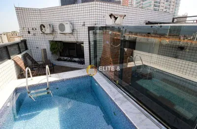 Cobertura à venda, 250 m² por r$ 1.990.000,00 - ponta da praia - santos/sp