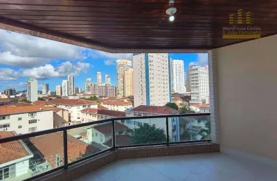 Apartamento com 3 dormitórios à venda, 162 m² por r$ 1.490.000,00 - boqueirão - santos/sp
