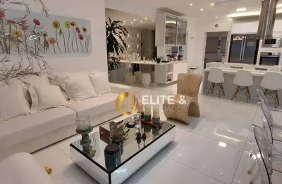 Apartamento garden com 3 dormitórios à venda, 203 m² por r$ 2.980.000,00 - gonzaga - santos/sp