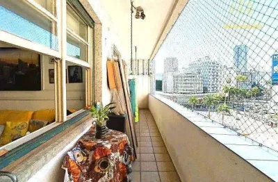 Apartamento com 2 dormitórios à venda, 95 m² por r$ 640.000 - gonzaga - santos/sp