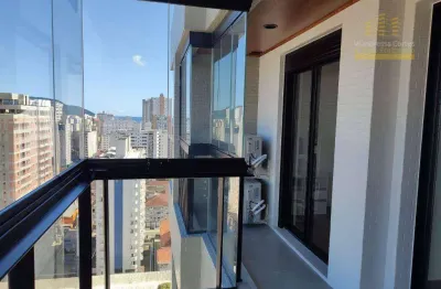 Apartamento com 1 dormitório à venda, 54 m² por r$ 880.000,00 - boqueirão - santos/sp