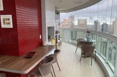Apartamento de alto padrão na vila rica, santos - 3 suítes, 160 m², porteira fechada