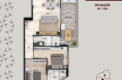 Apartamento com 2 quartos à venda na rua vinte e três de maio, 80, vila mirim, praia grande, 79 m2 por r$ 407.000