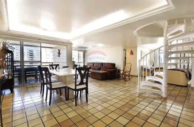 Cobertura duplex de 265 metros quadrados com 5 quartos no bairro das graças