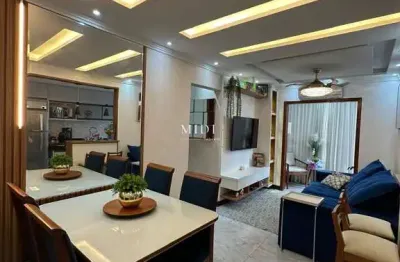 Lindo apartamento 3 quartos com suíte montado no condomínio villaggio laranjeira