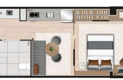 Studio com 1 quartos à venda em vila nova conceição - sp