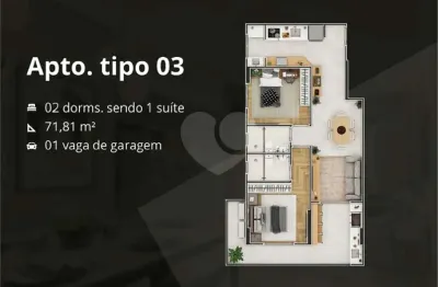 Apartamento com 2 quartos à venda na Avenida Presidente Castelo Branco, 21074, Solemar, Praia Grande