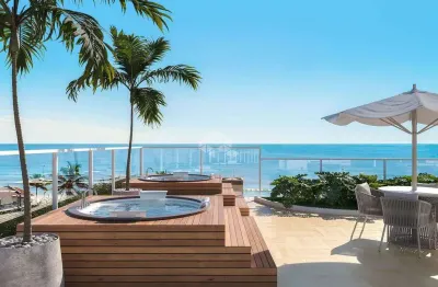 Apartamento com vista mar, a apenas 80 metros da praia, com 3 quartos em barra velha.