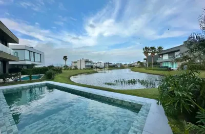 Casa condomínio enseada lagos de xangri-lá, 06 dormitórios/suíte, beira lago