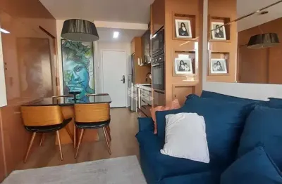 Apartamento mobiliado com 2 quartos/dormitórios no bairro praia joão rosa, em biguaçu- sc