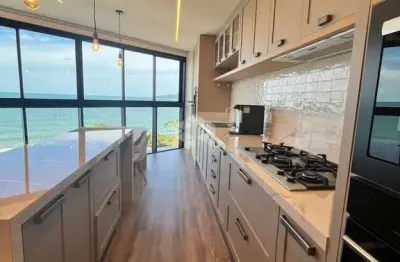 Apartamento mobiliado  frente mar no pereque porto belo sc