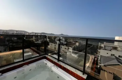 Cobertura mobiliada com tres quartos vista mar em canto grande bombinhas sc