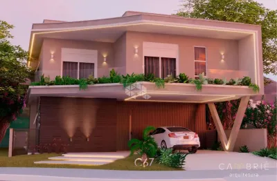 Casa em construção com 4 quartos à venda em condomínio fechado em santa maria