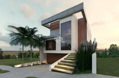Casa nova com 03 suítes a venda no condomínio real park no bairro tomazzetti em santa maria.