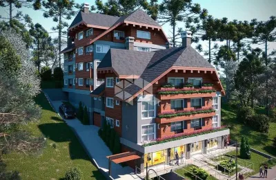 Apartamento de 1 dormitório sendo 1 suíte, localizado em gramado.