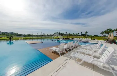 Terreno com 420m² privativos, condomínio  reservas  do lago, nova santa rita