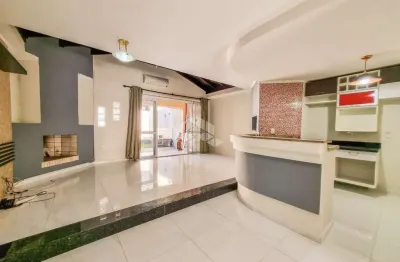 Casa sobrado semimobiliada 4 dormitórios, suíte, closet, sótão, lareira, churrasqueira, piscina e 3 vagas, bairro marechal rondon na cidade de canoas.