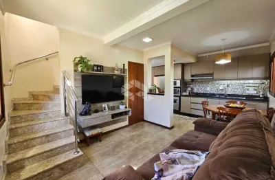 Casa sobrado de esquina, semimobiliado, 03 dormitórios, 1 suíte, 2 banheiros, 1 vaga, monitoramento, são josé/canoas. aceita financiamento e fgts.