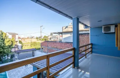 Casa sobrado 3 dormitórios, 1 suíte, área gourmet/churrasqueira, lavanderia, piscina /2 vagas, no bairro igara/ canoas. aceita negociação.