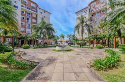 Apartamento gardem ( c/pátio),  semimobiliado, 2 dormitórios, 1 vaga, churrasqueira e infra completa aceita financiamento e fgts.