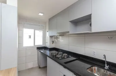 Apartamento de 2 dormitórios, sala de estar e jantar integrado a cozinha planejada e banheiro. no bairro estancia velha/ canoas.