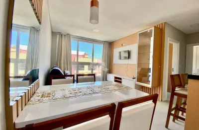 Apartamento 2 quartos com suite, sacada de frente, mobiliado