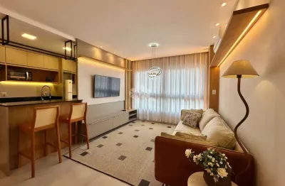 Apartamento com 02 dormitórios, mobiliado e decorado com churrasqueira, em capão da canoa/rs