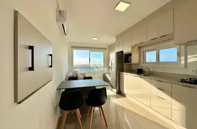 Apartamento de 1 dormitório com box/vaga de garagem mobiliado e decorado no bairro zona nova em capão da canoa